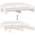 Pat de zi cu extensie, alb, 90x190 cm, lemn masiv de pin GartenMobel Dekor