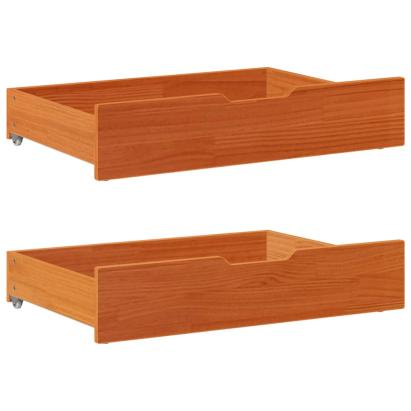 Sertare de pat 2 buc. 85x55x16 cm maro ceruit lemn masiv de pin GartenMobel Dekor