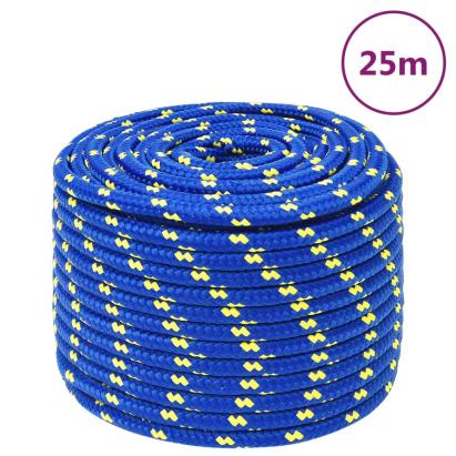 Frânghie de barcă, albastru, 12 mm, 25 m, polipropilenă GartenMobel Dekor