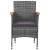 Set mobilier de grădină, 3 piese, gri, poliratan GartenMobel Dekor
