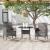Set mobilier de grădină, 3 piese, gri, poliratan GartenMobel Dekor