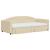 Pat de zi cu extensie și sertare, crem, 90x200 cm, textil GartenMobel Dekor