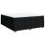 Pat box spring cu saltea, negru, 200x200 cm, textil GartenMobel Dekor