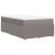 Pat box spring cu saltea, taupe, 120x190 cm material textil GartenMobel Dekor