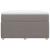 Pat box spring cu saltea, taupe, 120x190 cm material textil GartenMobel Dekor