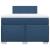 Pat box spring cu saltea, albastru, 120x190 cm, material textil GartenMobel Dekor