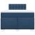 Pat box spring cu saltea, albastru, 120x190 cm, material textil GartenMobel Dekor