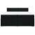 Pat box spring cu saltea, negru, 200x200 cm, textil GartenMobel Dekor