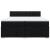 Pat box spring cu saltea, negru, 200x200 cm, textil GartenMobel Dekor