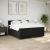 Pat box spring cu saltea, negru, 200x200 cm, textil GartenMobel Dekor
