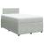 Pat box spring cu saltea, gri deschis, 120x190 cm, catifea GartenMobel Dekor