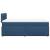 Pat box spring cu saltea, albastru, 120x190 cm, material textil GartenMobel Dekor