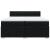 Pat box spring cu saltea, negru, 200x200 cm, textil GartenMobel Dekor