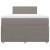 Pat box spring cu saltea, taupe, 120x190 cm material textil GartenMobel Dekor