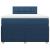 Pat box spring cu saltea, albastru, 120x190 cm, material textil GartenMobel Dekor