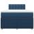 Pat box spring cu saltea, albastru, 120x190 cm, material textil GartenMobel Dekor