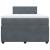 Pat box spring cu saltea, gri închis, 120x190 cm, catifea GartenMobel Dekor