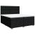 Pat box spring cu saltea, negru, 200x200 cm, textil GartenMobel Dekor