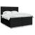 Pat box spring cu saltea, negru, 200x200 cm, textil GartenMobel Dekor
