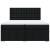 Pat box spring cu saltea, negru, 200x200 cm, textil GartenMobel Dekor