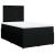 Pat box spring cu saltea, negru, 120x190 cm, catifea GartenMobel Dekor