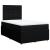 Pat box spring cu saltea, negru, 120x190 cm, catifea GartenMobel Dekor