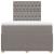 Pat box spring cu saltea, taupe, 120x190 cm material textil GartenMobel Dekor