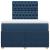 Pat box spring cu saltea, albastru, 120x190 cm, material textil GartenMobel Dekor