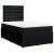 Pat box spring cu saltea, negru, 120x190 cm, catifea GartenMobel Dekor