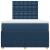 Pat box spring cu saltea, albastru, 120x190 cm, material textil GartenMobel Dekor