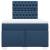 Pat box spring cu saltea, albastru, 120x190 cm, material textil GartenMobel Dekor