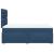 Pat box spring cu saltea, albastru, 120x190 cm, material textil GartenMobel Dekor
