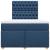 Pat box spring cu saltea, albastru, 120x190 cm, material textil GartenMobel Dekor