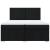 Pat box spring cu saltea, negru, 200x200 cm, textil GartenMobel Dekor