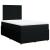 Pat box spring cu saltea, negru, 120x190 cm, catifea GartenMobel Dekor