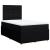 Pat box spring cu saltea, negru, 120x190 cm, catifea GartenMobel Dekor