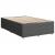 Pat box spring cu saltea, gri închis, 120x190 cm, textil GartenMobel Dekor