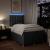 Pat box spring cu saltea, gri închis, 120x190 cm, textil GartenMobel Dekor