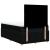 Pat box spring cu saltea, negru, 120x190 cm, catifea GartenMobel Dekor
