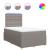 Pat box spring cu saltea, taupe, 120x190 cm material textil GartenMobel Dekor