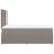 Pat box spring cu saltea, taupe, 120x190 cm material textil GartenMobel Dekor