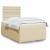 Pat continental cu saltea, crem, 120x190 cm, textil GartenMobel Dekor