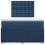 Pat box spring cu saltea, albastru, 120x190 cm, material textil GartenMobel Dekor