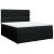 Pat box spring cu saltea, negru, 200x200 cm, textil GartenMobel Dekor