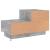 Noptieră cu lumini LED, gri beton, 70x36x40,5 cm GartenMobel Dekor