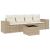 Set canapele de grădină cu perne, 5 piese, bej, poliratan GartenMobel Dekor
