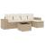 Set canapele de grădină cu perne, 6 piese, bej, poliratan GartenMobel Dekor