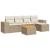 Set canapele de grădină cu perne, 6 piese, bej, poliratan GartenMobel Dekor