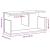 Dulap de perete, stejar fumuriu, 60x20x30 cm, lemn prelucrat GartenMobel Dekor