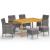 Set mobilier de grădină, 7 piese, gri GartenMobel Dekor